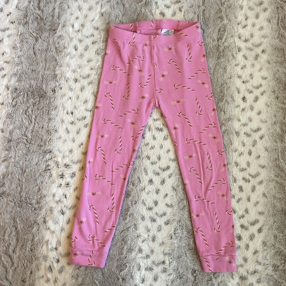 Baby GAP pink candy cane pants girls 5T Christmas holiday party girlhoodcore